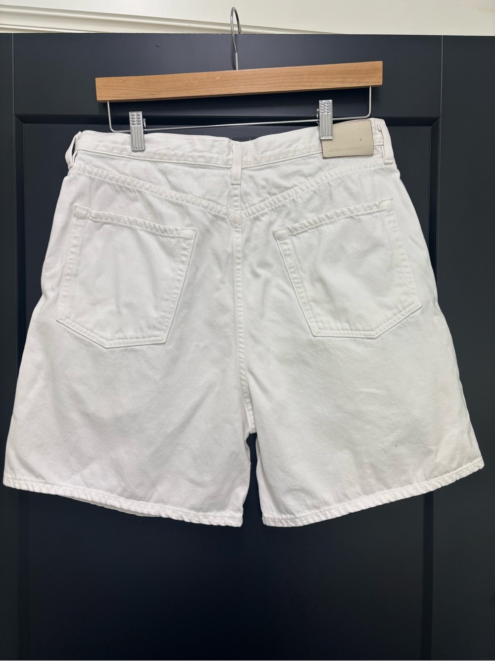 Citizens of Humanity Maritzy Pleated Shorts White Size 31 Cotton High rise - Picture 6 of 12